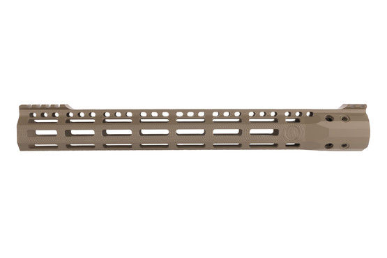 Troy Industries X Series SOCC 15.125" Free Float M-LOK AR-15 Handguard with FDE finish.